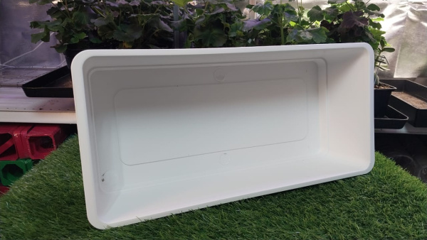 Ящик для рассады Макси 46х22х11 см белый